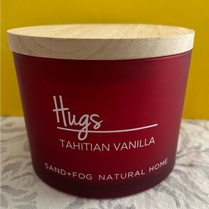 Sand+ Fog “Hugs” Tahitian Vanilla Candle. 12 Oz. Brand New.
